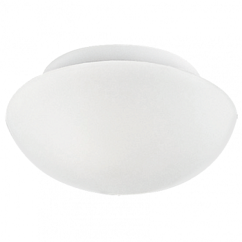 Eglo Светильник для ванной комнаты ELLA, 1X60W (E27), Ø200, сталь, белый/опаловое стекло 81635