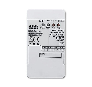 ABB EIB 6155/30-500 KNX LED-диммер, 4-канальный, без блока питания 2CKA006151A0254