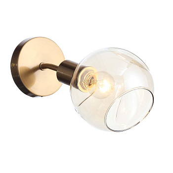 Evoluce SLE155301-01 Светильник настенный Античная медь/Янтарный E14 1*60W