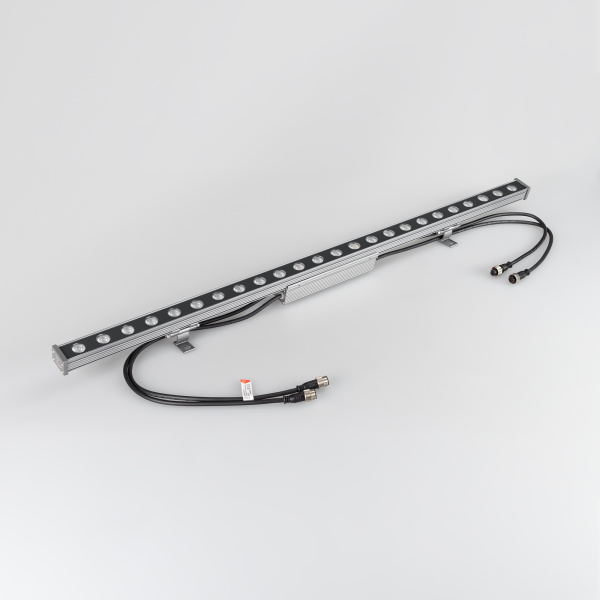 Купить Arlight Светодиодный прожектор AR-LINE-1000M-24W-24V RGB (Grey, 30 deg, DMX512) (Закрытый) 023624