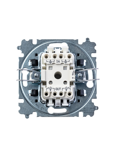 Купить ABB EPJ Levit серебро / дымчатый чёрный Переключатель перекрёстный 1-клавишный 2CHH590745A6070