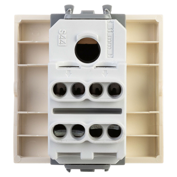 Купить DKC Инвертор одноклавишный модульный, "Avanti", "Ванильная дымка", 2 модуля