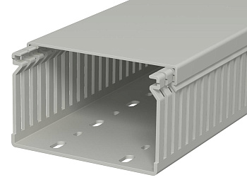 OBO Bettermann Кабель-канал перфорированный распределительный LK4 60x100x2000 мм (перфокороб) ПВХ, серый RAL7030 6178037