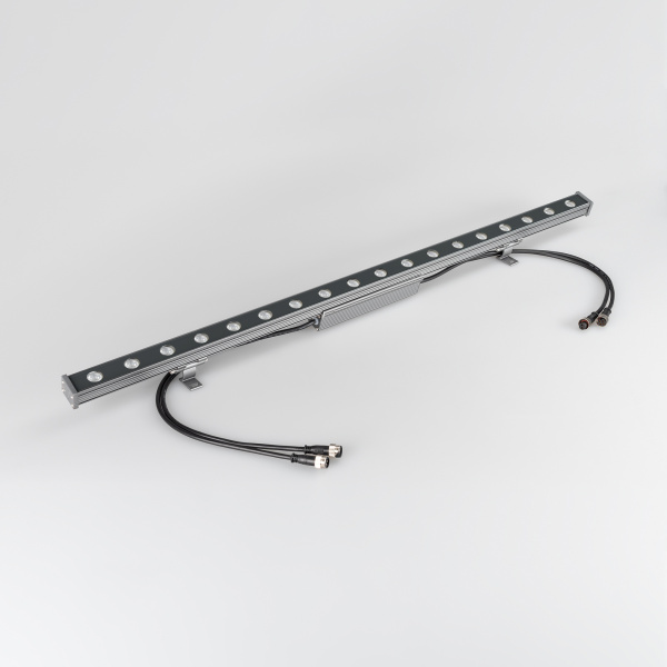 Купить Arlight Светодиодный прожектор AR-LINE-1000S-18W-24V RGB (Grey, 30 deg, DMX512) (Закрытый) 023623