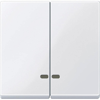 SE Merten SM Бел Актив Две клавиши с окошком для световой индикации MTN3420-0325