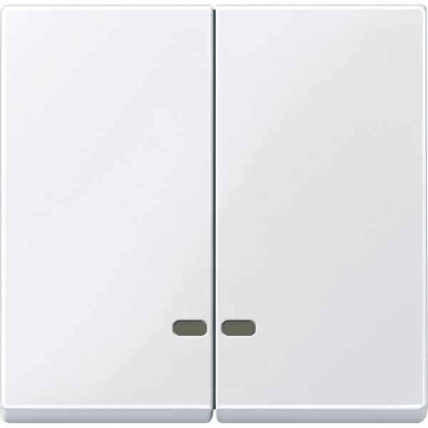 SE Merten SM Бел Актив Две клавиши с окошком для световой индикации MTN3420-0325