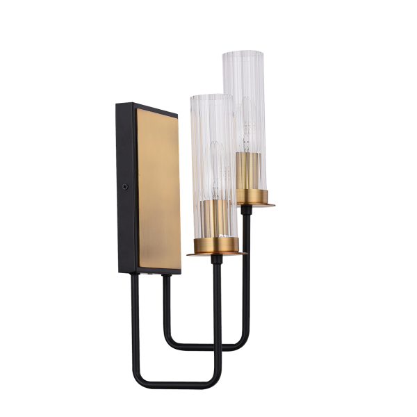 ST LUCE SL336.301.02 Бра  Коричневый, Бронза/Прозрачный E14 2*60W