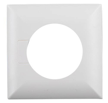 BEG Квадратная декоративная рамка для датчиков серии PD3N-FC, размеры 83 x 83 x 8 мм, белый 92991