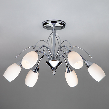 Eurosvet Потолочная люстра с плафонами 22080/6 хром 00000055941