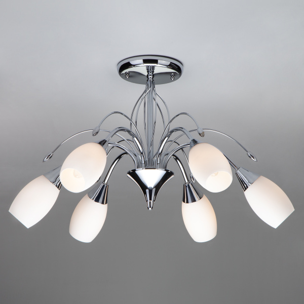 Eurosvet Потолочная люстра с плафонами 22080/6 хром 00000055941