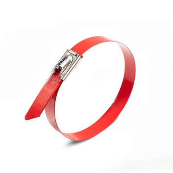 Fortisflex Стяжки стал. с покрытием СКС-П (316) 4,6*350 (красн) 83065