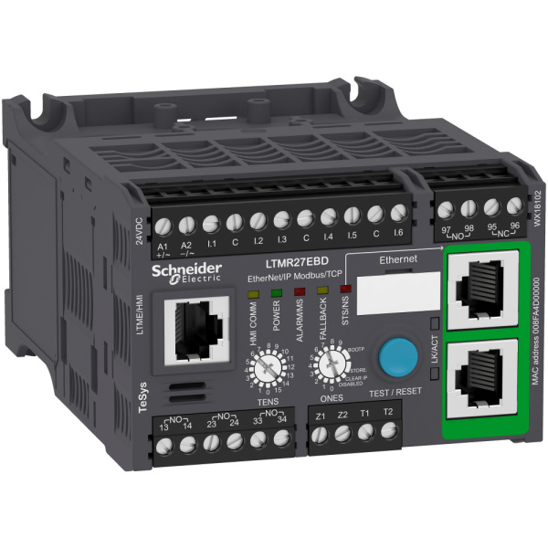 SE TeSys T Реле Ethernet TCP/IP 1.35-27A 24VDC LTMR27EBD