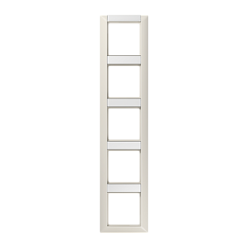 JUNG Рамка 5-кратная с полем для надписи для горизонтальной и вертикальной установки слоновая кость AS585NA