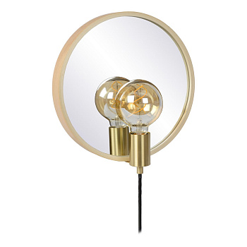 Lucide REFLEX Mirror light 1xE27 Light wood 36213/31/72