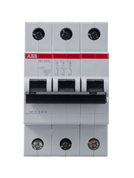 ABB Выключатель автоматический 3-полюсной SH203L B16 2CDS243001R0165 Купить ABB Выключатель автоматический 3-полюсной SH203L B16 2CDS243001R0165