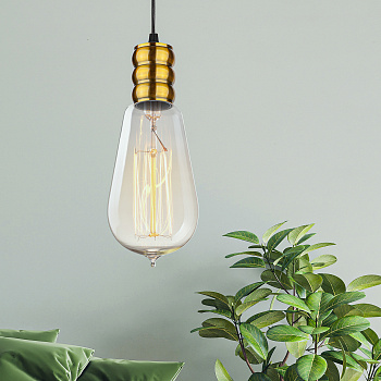 ЭРА PL13 E27 - 3 GB Подсветка Накладной, цоколь Е27, провод 1 м, цвет медь (60/360)