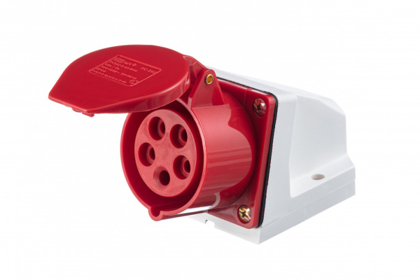 DEKraft Розетка стационарная 115 3Р+РЕ+N 16А 380В IP44 РС-102