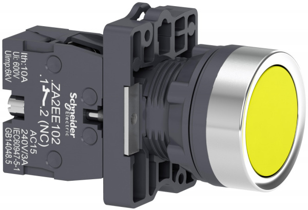 Купить SE Кнопка XA2,пружинный возврат,желтая,1НO XA2EA51