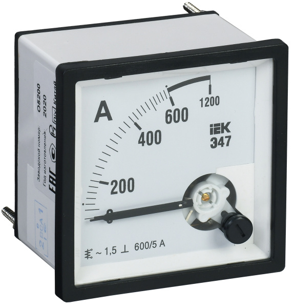 IEK Амперметр Э47 600/5А кл. точн. 1,5 96х96мм