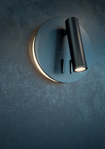 Купить Maytoni Ceiling & Wall ios 176 Черный Бра LED 150-200Lm + LED 80-110Lm 6W + 3W C176-WL-01-6W-B