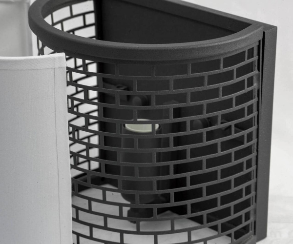 Купить Lussole LOFT Металл Черный /  Ткань Светильник настенный E14 40W LSP-9171