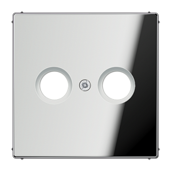 JUNG LS 990 Блестящий хром Накладка TV-FM розетки GCR2990TV