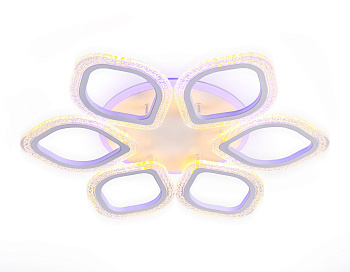 Ambrella Потолочный светодиодный светильник с пультом FA4175/6 WH белый 3000+6400K/4200K/6400+3000K 90W D560*75 (ПДУ ИК)