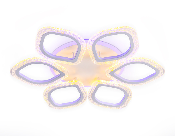 Ambrella Потолочный светодиодный светильник с пультом FA4175/6 WH белый 3000+6400K/4200K/6400+3000K 90W D560*75 (ПДУ ИК)