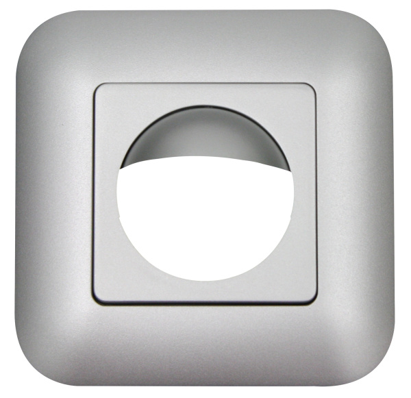 BEG Накладка для датчиков Indoor 180 с с фильтром отсечки, 87x87мм, /Серебро 92633