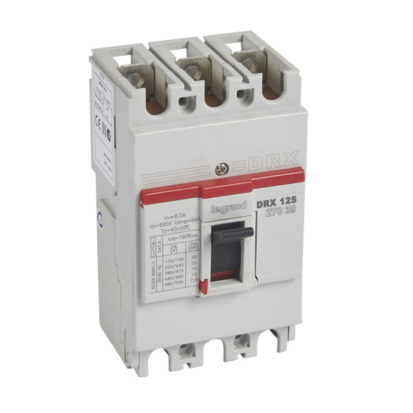 Legrand DRX125 термомагнитный 63A 3П 10KA 027039