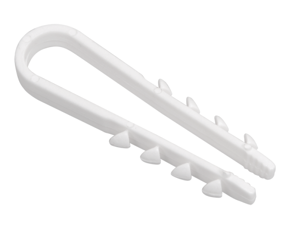 Купить IEK Дюбель хомут 19-25мм нейлон белый (100шт) ИЭК UHH35-19-25-100*