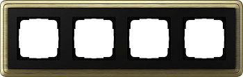 Gira ClassiX Бронза/Черный Рамка 4-ая 0214622