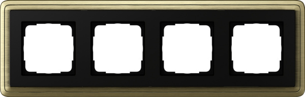 Gira ClassiX Бронза/Черный Рамка 4-ая 0214622