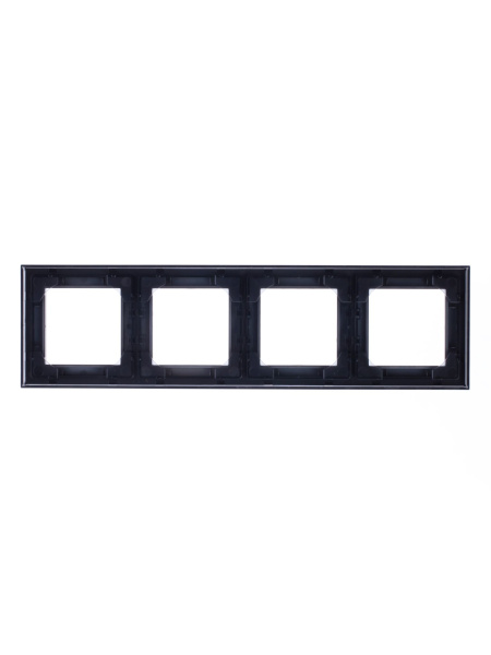 Купить ABB EPJ Levit антрацит / дымчатый чёрный Рамка 4 поста 2CHH015040A6063