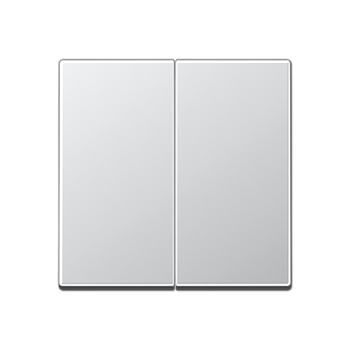 JUNG A 500 Алюминий Накладка светорегулятора нажимного 2-х канального A1565.07AL