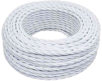 BIRONI Белый матовый Витой провод 3*1,5 150м B1-434-71-150