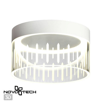 Novotech 359003 OVER NT23 000 белый Светильник накладной светодиодный IP20 LED 4000K 18W 85-265V AURA