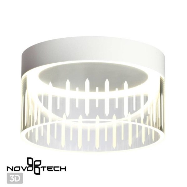 Novotech 359003 OVER NT23 000 белый Светильник накладной светодиодный IP20 LED 4000K 18W 85-265V AURA