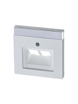 ABB BJE Solo/Future Белый бархат Накладка 2-ой ТЛФ и комп розетки наклонной (мех214/15/17) 2CKA001710A3888
