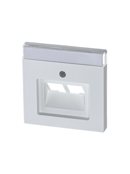 ABB BJE Solo/Future Белый бархат Накладка 2-ой ТЛФ и комп розетки наклонной (мех214/15/17) 2CKA001710A3888