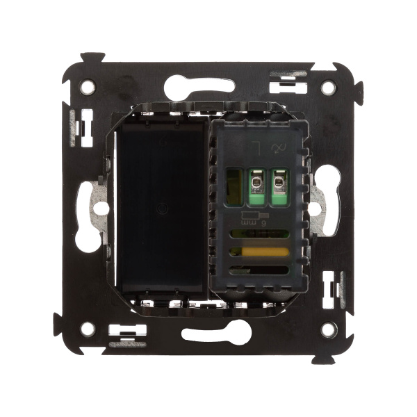 Купить DKC Диммер поворотный в стену, "Avanti", "Черный квадрат"