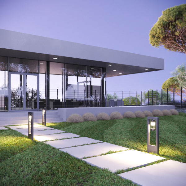 Купить Gauss Светильник садово-парковый Clio столб 14.2*50cm, 170-240V / 50Hz, 1xE27, Max.60W, IP: 54, GD019