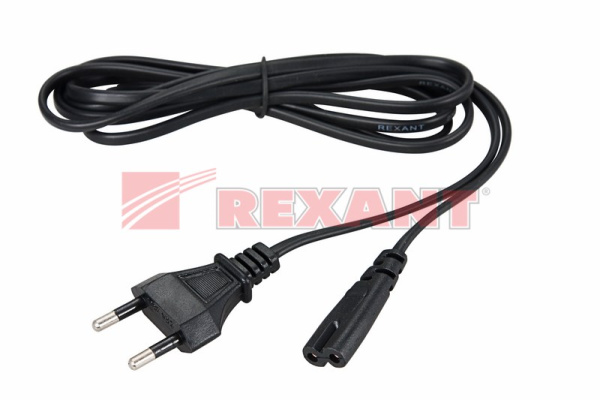 Купить Шнур сетевой 1.8М 2x0.5мм² Rexant 11-1101