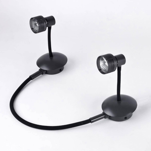 Lussole LOFT Металл/флекс Черный /  Металл Светильник настенно-потолочный GU10 5,5W GRLSP-9821-02 Lussole LOFT Металл/флекс Черный /  Металл Светильник настенно-потолочный GU10 5,5W GRLSP-9821-02