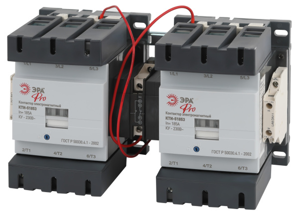 ЭРА Контактор КТИ-51853 реверсивный PRO KKT53-185-230-10-E 185А 230В/АС3