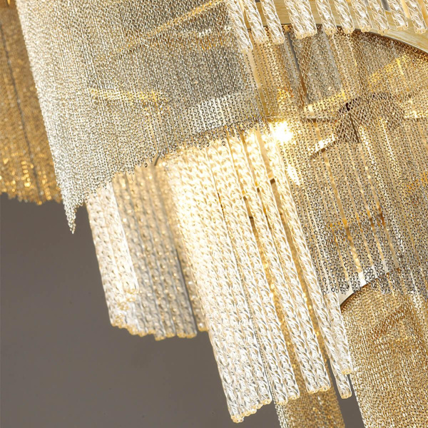 Купить Odeon Light 4630/11 ODL20 417 серебристый/стекло/металл.цепочки Люстра E14 11*40W 220V GRAZA