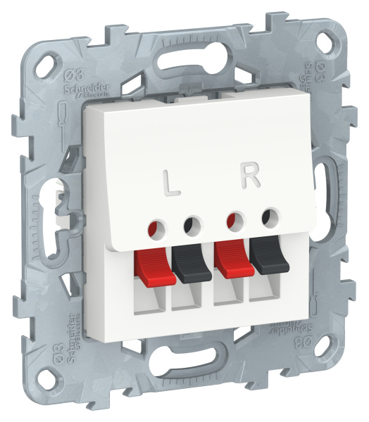 Купить SE Unica New Бел Аудиорозетка NU548618