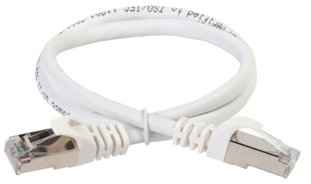 IEK ITK Коммутационный шнур (патч-корд), кат.5Е FTP, 5м, белый PC08-C5EF-5M