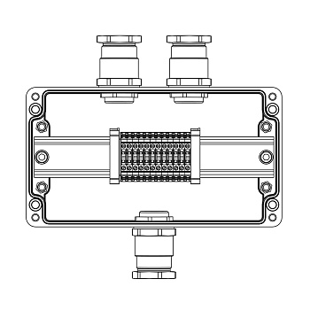 DKC TBE-P-04-(12xCBC.2)-2xKH3MHK(A)-1xKH3MHK(C)1Ex e IIC Т5 Gb / Ex tb IIIC T95°C Db IP66/ КЗ