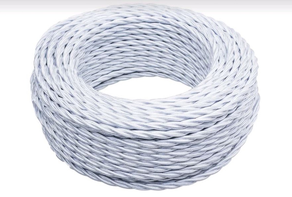 BIRONI Белый глянец Витой провод 3*1,5 150м B1-434-071-150